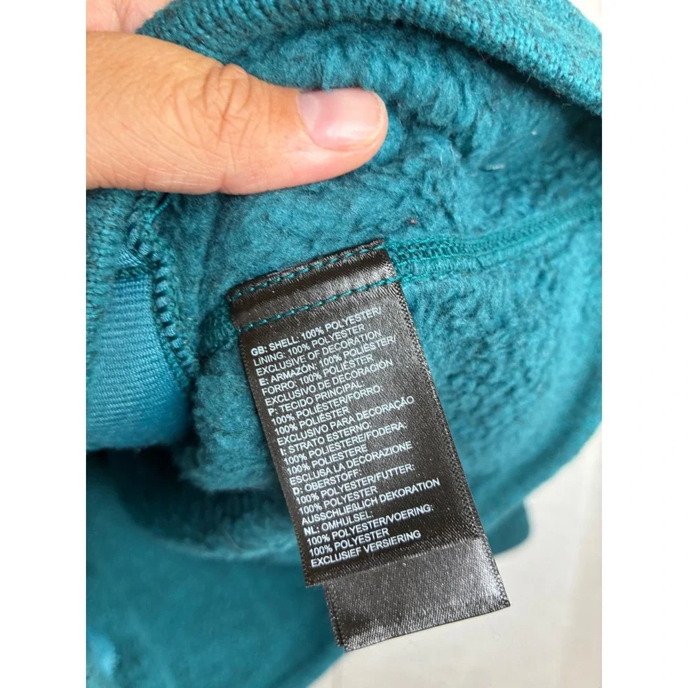 The North Face Womens Crescent Full Zip Fleece Jacket Teal Heather Small 7784